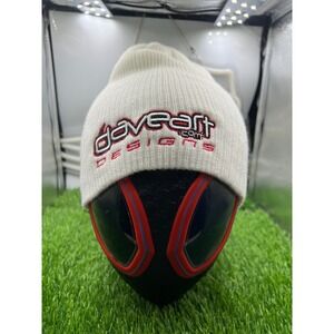 Dave‎ Art Designs Beanie Hat Knit Cap Embroidered White Buffalo Sabres Goalie